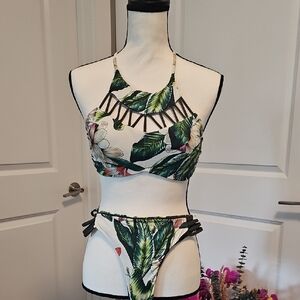 TiniBikini Leafy Reversible Bikini Set
